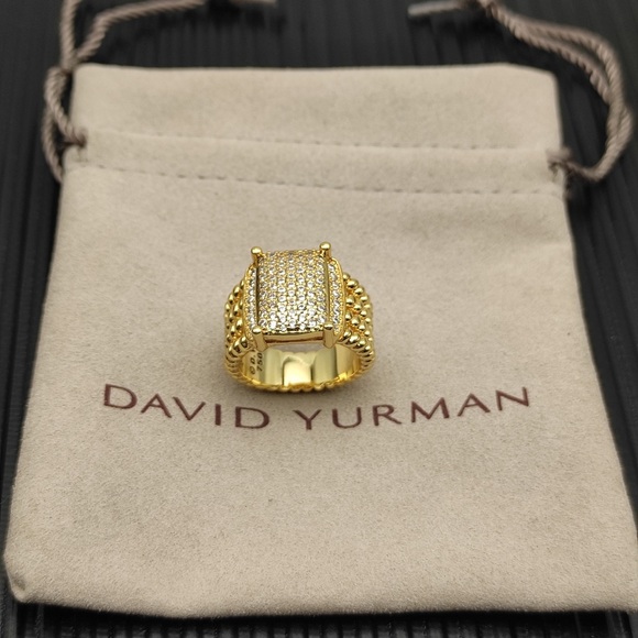 David Yurman Pave Wide Ring Size 7